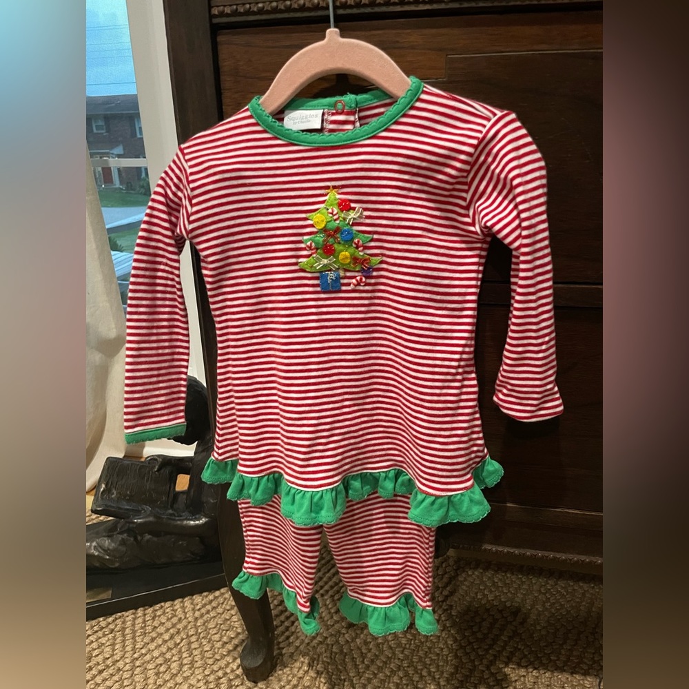 Squiggles 2T $24 Pantset 100% Pima Cotton